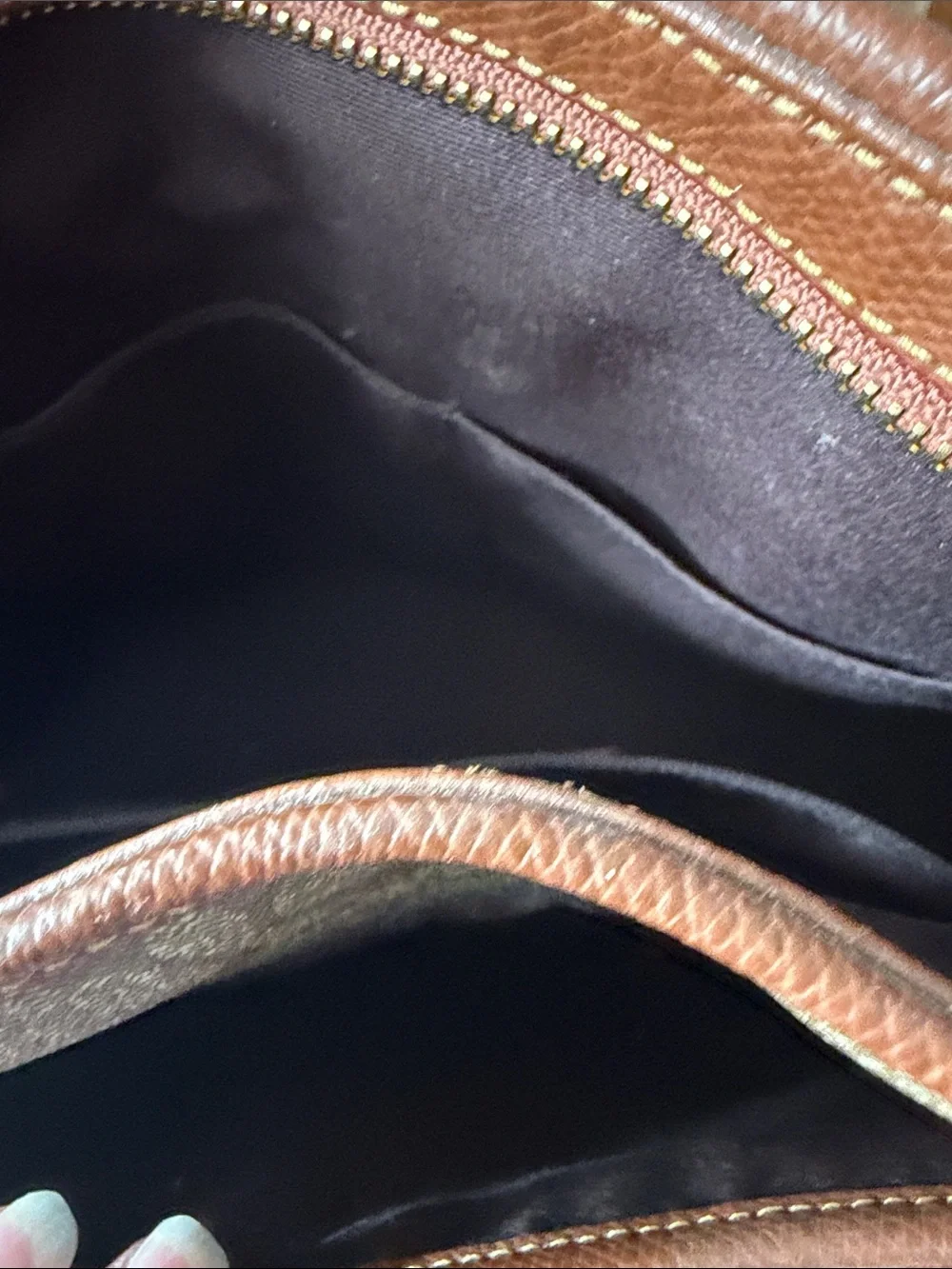 Coach Brown Signature Canvas Tote - Brown/Leather Trim